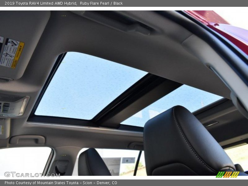 Ruby Flare Pearl / Black 2019 Toyota RAV4 Limited AWD Hybrid