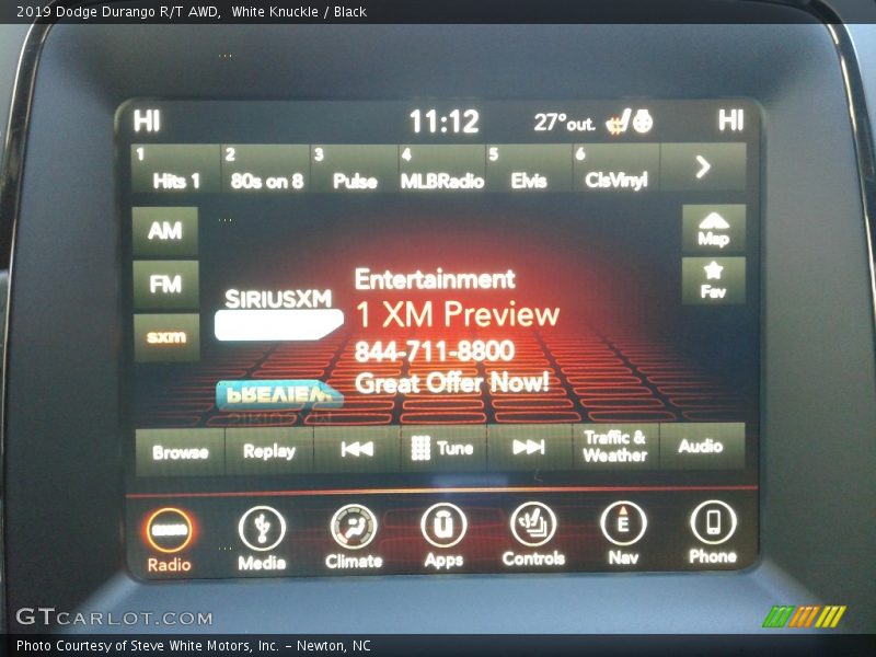 White Knuckle / Black 2019 Dodge Durango R/T AWD