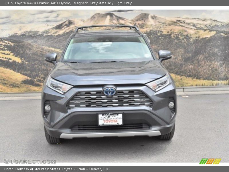 Magnetic Gray Metallic / Light Gray 2019 Toyota RAV4 Limited AWD Hybrid