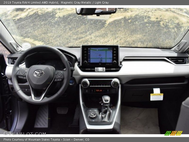 Magnetic Gray Metallic / Light Gray 2019 Toyota RAV4 Limited AWD Hybrid