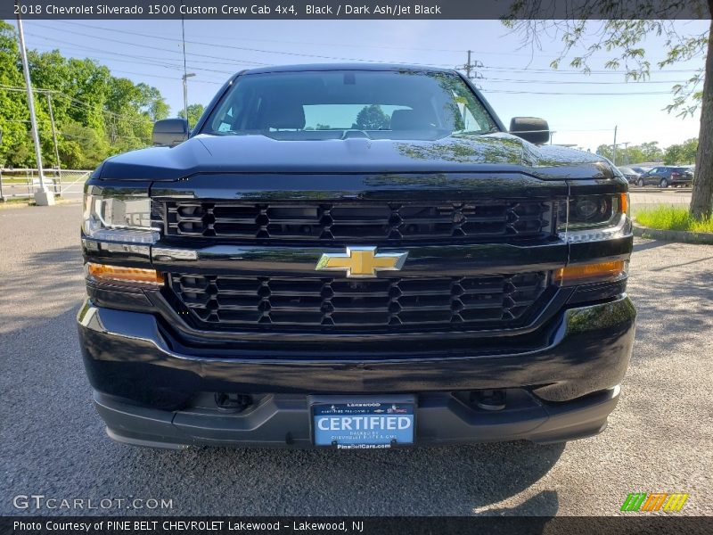 Black / Dark Ash/Jet Black 2018 Chevrolet Silverado 1500 Custom Crew Cab 4x4