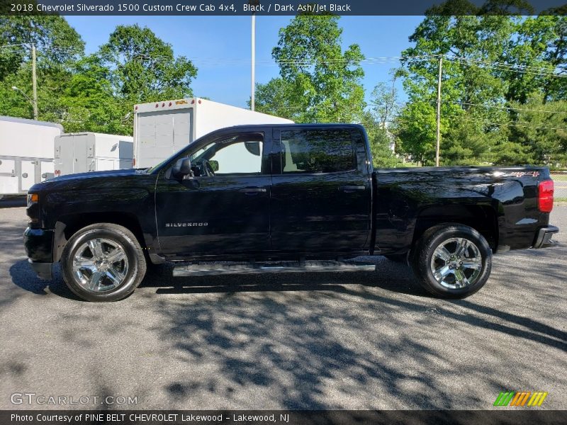 Black / Dark Ash/Jet Black 2018 Chevrolet Silverado 1500 Custom Crew Cab 4x4