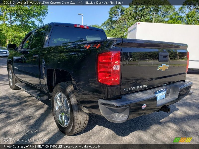 Black / Dark Ash/Jet Black 2018 Chevrolet Silverado 1500 Custom Crew Cab 4x4