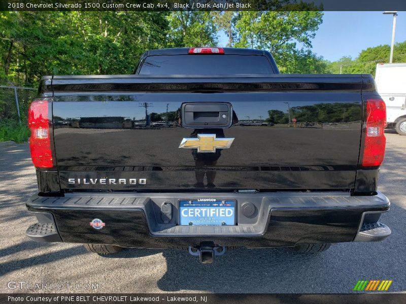 Black / Dark Ash/Jet Black 2018 Chevrolet Silverado 1500 Custom Crew Cab 4x4