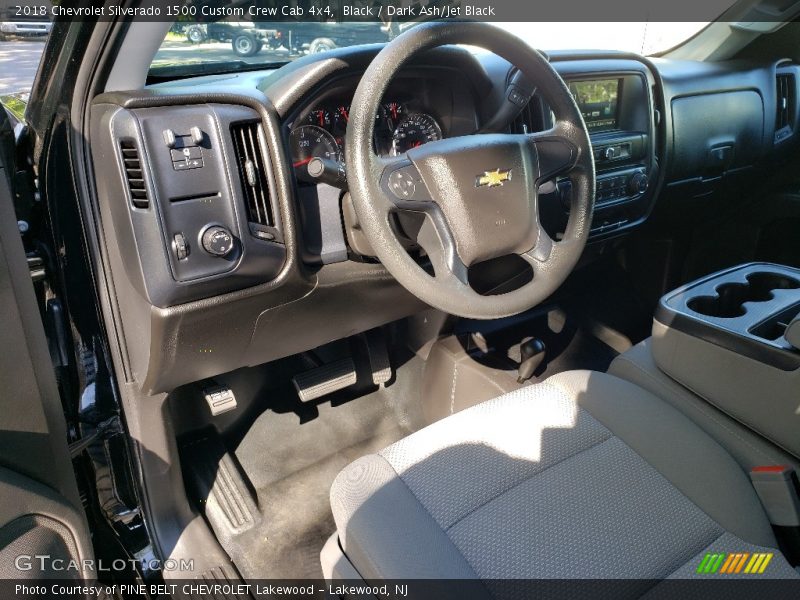 Black / Dark Ash/Jet Black 2018 Chevrolet Silverado 1500 Custom Crew Cab 4x4