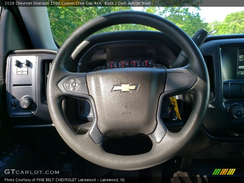 Black / Dark Ash/Jet Black 2018 Chevrolet Silverado 1500 Custom Crew Cab 4x4