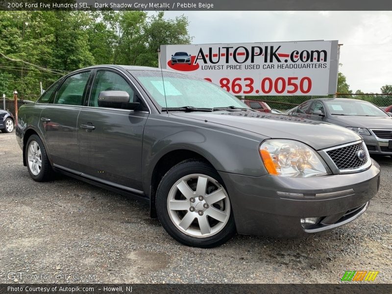 Dark Shadow Grey Metallic / Pebble Beige 2006 Ford Five Hundred SEL