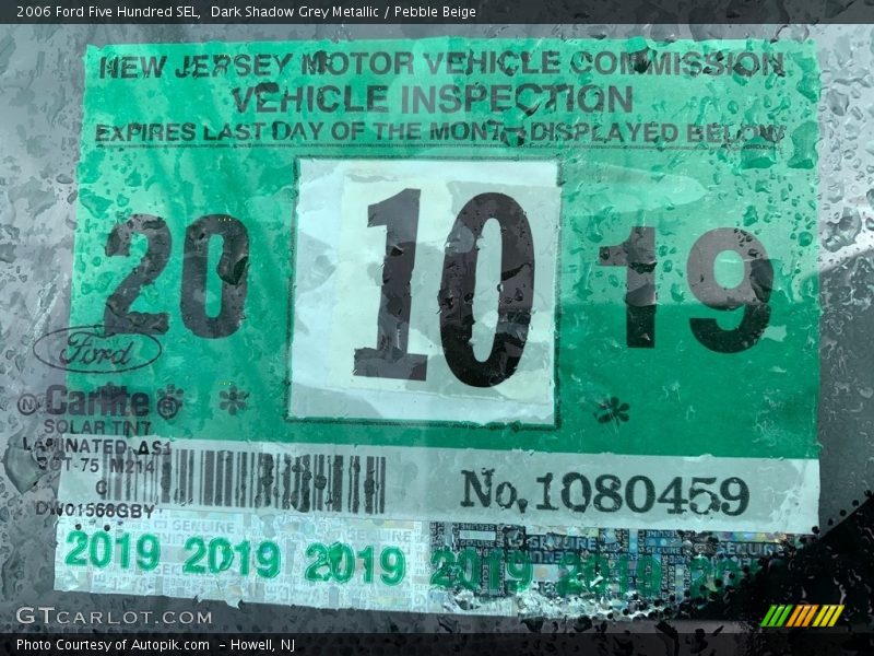Dark Shadow Grey Metallic / Pebble Beige 2006 Ford Five Hundred SEL