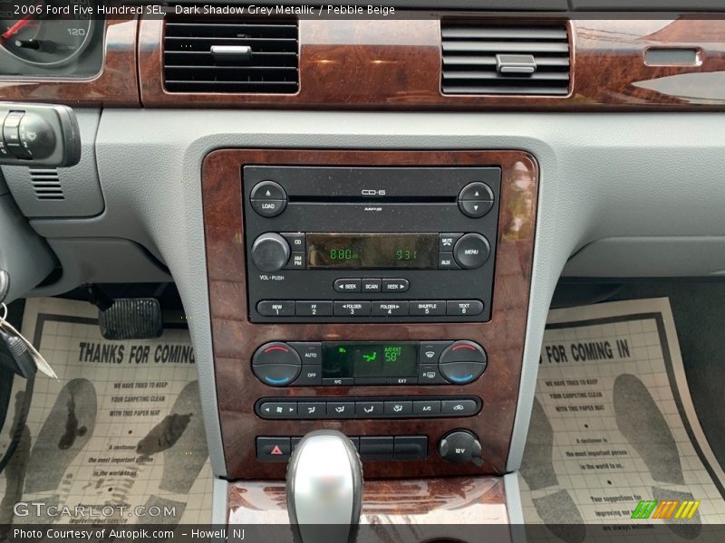 Dark Shadow Grey Metallic / Pebble Beige 2006 Ford Five Hundred SEL
