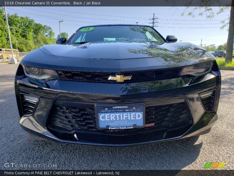 Black / Jet Black 2018 Chevrolet Camaro SS Convertible