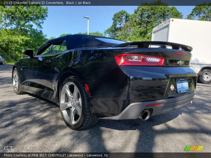 Black / Jet Black 2018 Chevrolet Camaro SS Convertible