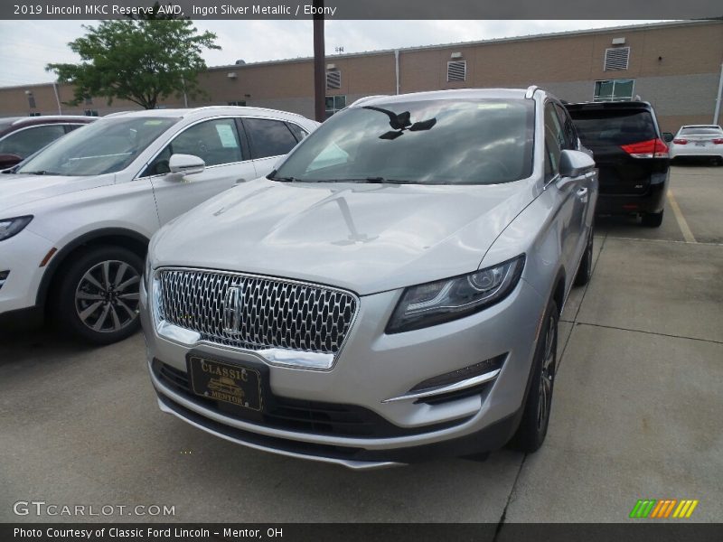 Ingot Silver Metallic / Ebony 2019 Lincoln MKC Reserve AWD