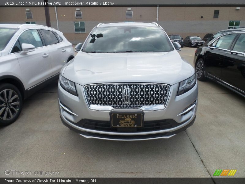 Ingot Silver Metallic / Ebony 2019 Lincoln MKC Reserve AWD
