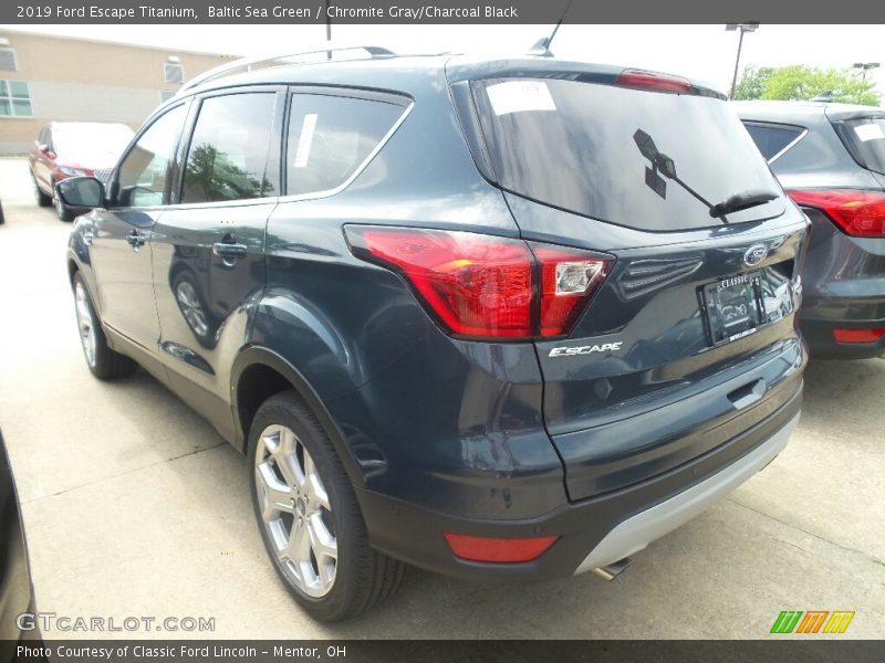 Baltic Sea Green / Chromite Gray/Charcoal Black 2019 Ford Escape Titanium