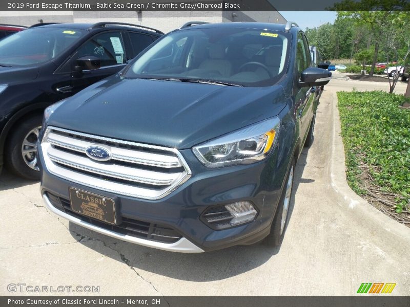 Baltic Sea Green / Chromite Gray/Charcoal Black 2019 Ford Escape Titanium