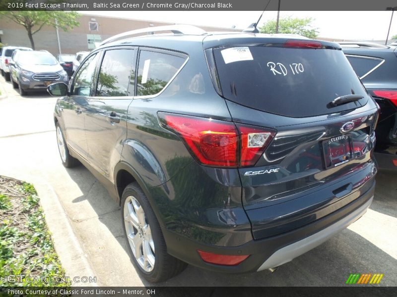 Baltic Sea Green / Chromite Gray/Charcoal Black 2019 Ford Escape Titanium