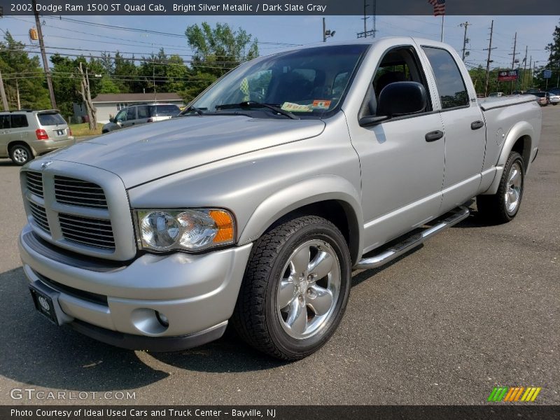 Bright Silver Metallic / Dark Slate Gray 2002 Dodge Ram 1500 ST Quad Cab