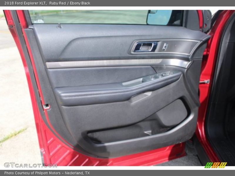 Ruby Red / Ebony Black 2018 Ford Explorer XLT
