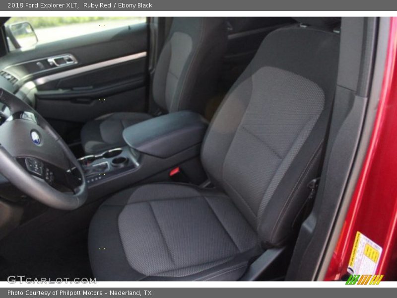 Ruby Red / Ebony Black 2018 Ford Explorer XLT