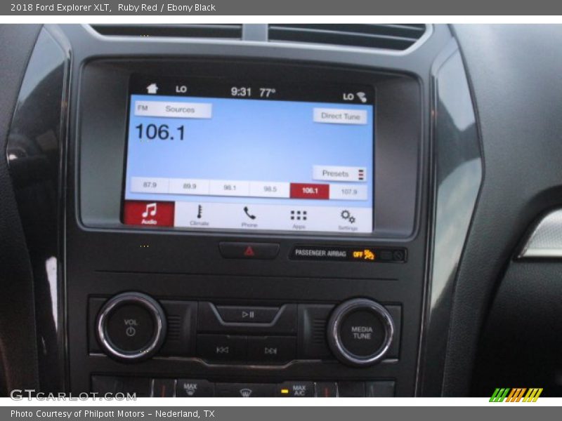 Ruby Red / Ebony Black 2018 Ford Explorer XLT
