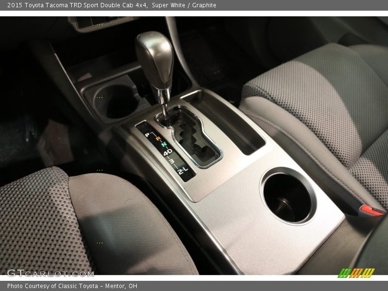 Super White / Graphite 2015 Toyota Tacoma TRD Sport Double Cab 4x4