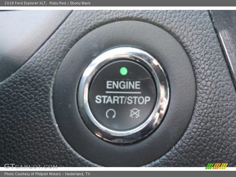Ruby Red / Ebony Black 2018 Ford Explorer XLT