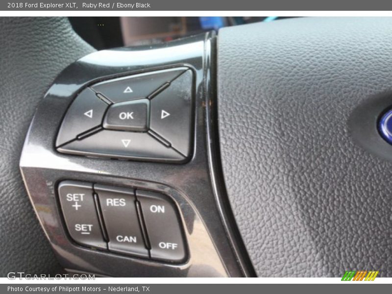 Ruby Red / Ebony Black 2018 Ford Explorer XLT