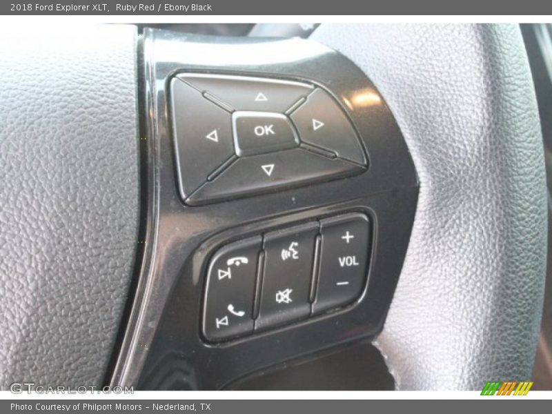 Ruby Red / Ebony Black 2018 Ford Explorer XLT