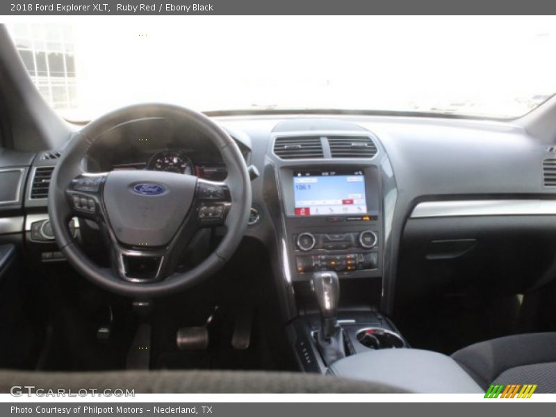 Ruby Red / Ebony Black 2018 Ford Explorer XLT