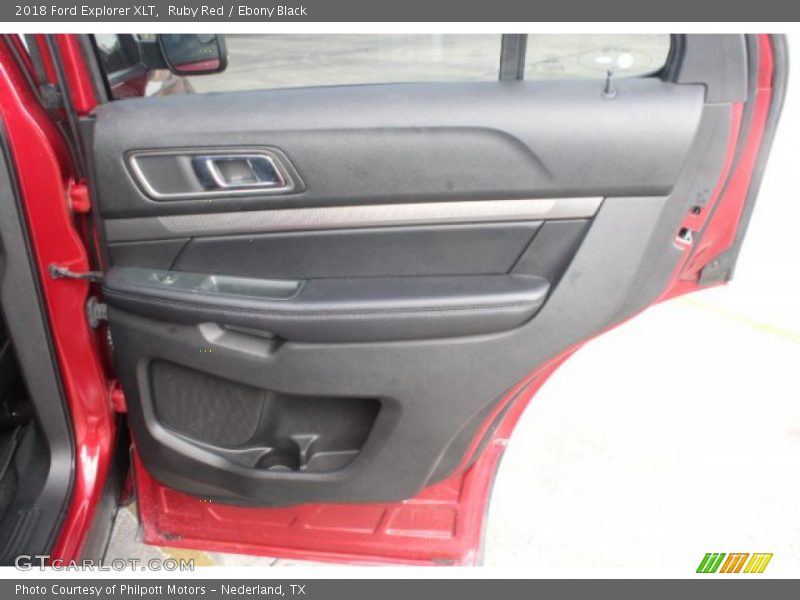 Ruby Red / Ebony Black 2018 Ford Explorer XLT