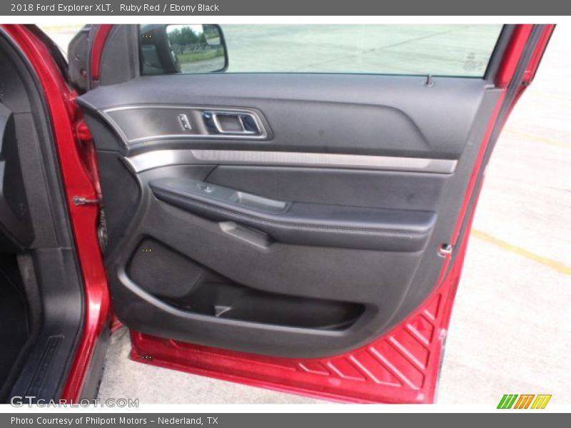 Ruby Red / Ebony Black 2018 Ford Explorer XLT