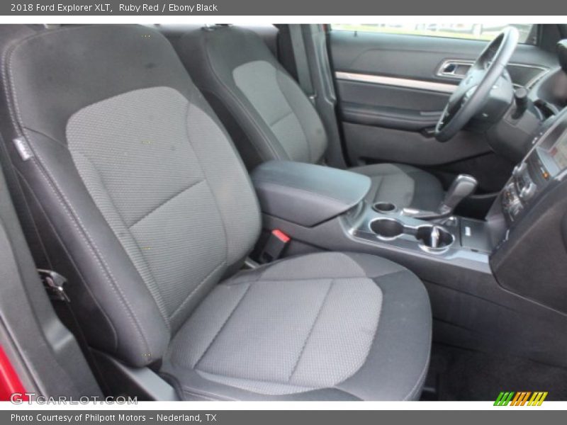 Ruby Red / Ebony Black 2018 Ford Explorer XLT