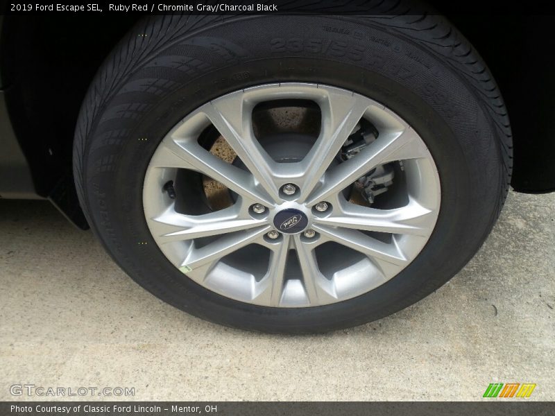Ruby Red / Chromite Gray/Charcoal Black 2019 Ford Escape SEL