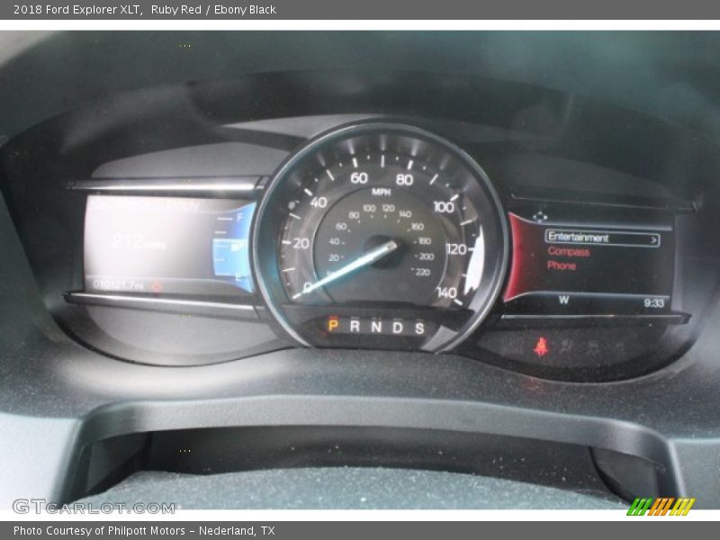 Ruby Red / Ebony Black 2018 Ford Explorer XLT