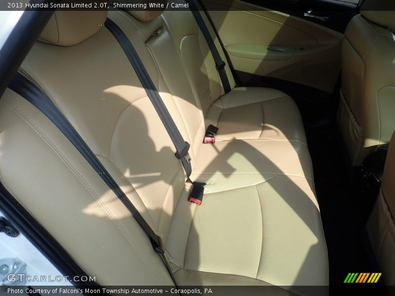 Shimmering White / Camel 2013 Hyundai Sonata Limited 2.0T
