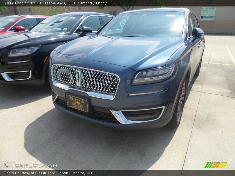 Blue Diamond / Ebony 2019 Lincoln Nautilus Reserve AWD