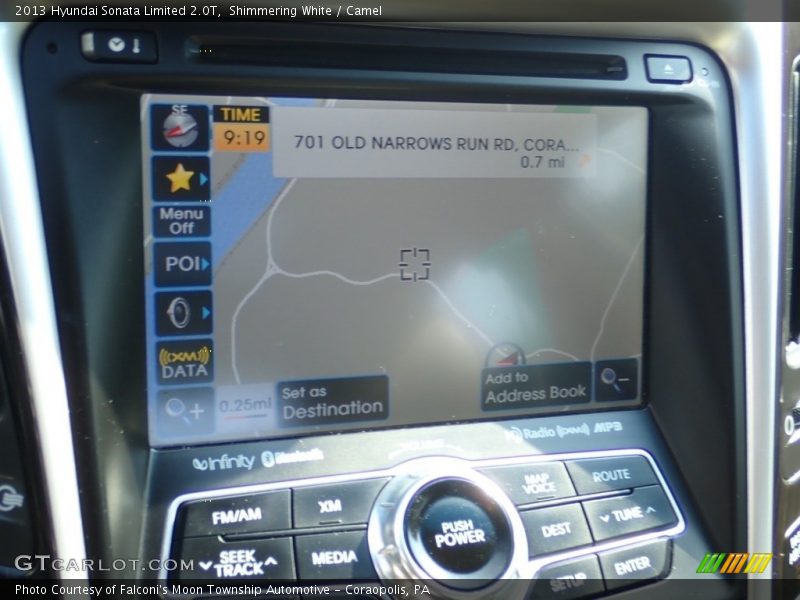 Shimmering White / Camel 2013 Hyundai Sonata Limited 2.0T