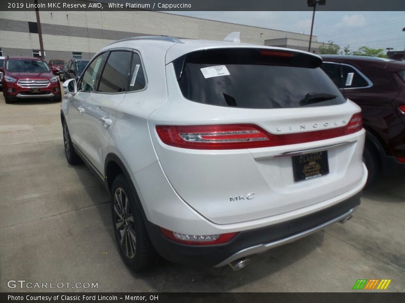 White Platinum / Cappuccino 2019 Lincoln MKC Reserve AWD