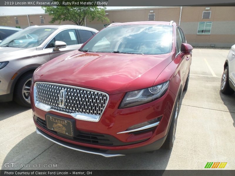 Ruby Red Metallic / Ebony 2019 Lincoln MKC Reserve AWD
