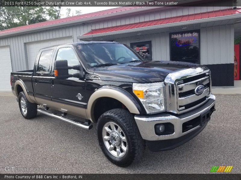 Tuxedo Black Metallic / Black Two Tone Leather 2011 Ford F250 Super Duty Lariat Crew Cab 4x4