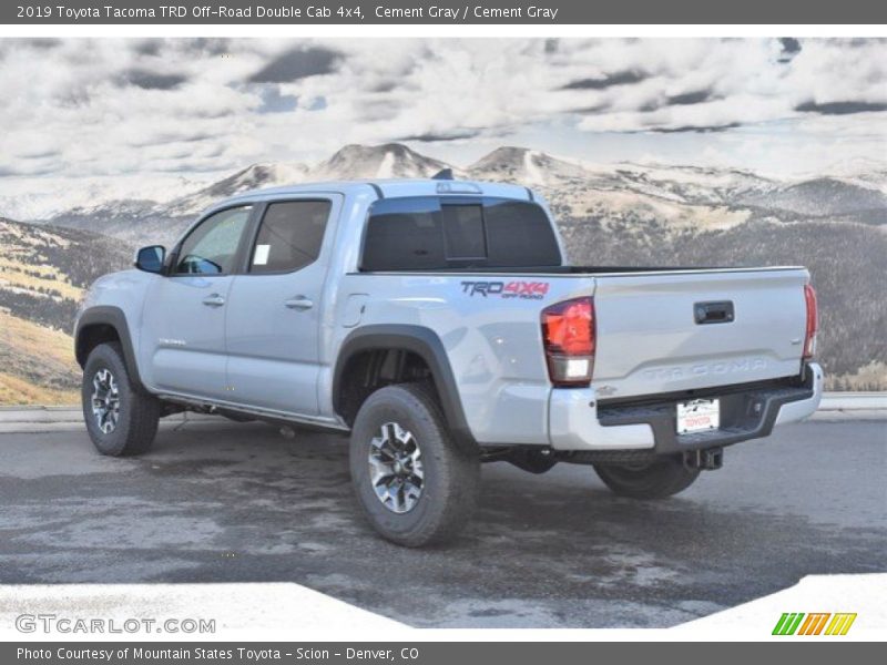 Cement Gray / Cement Gray 2019 Toyota Tacoma TRD Off-Road Double Cab 4x4