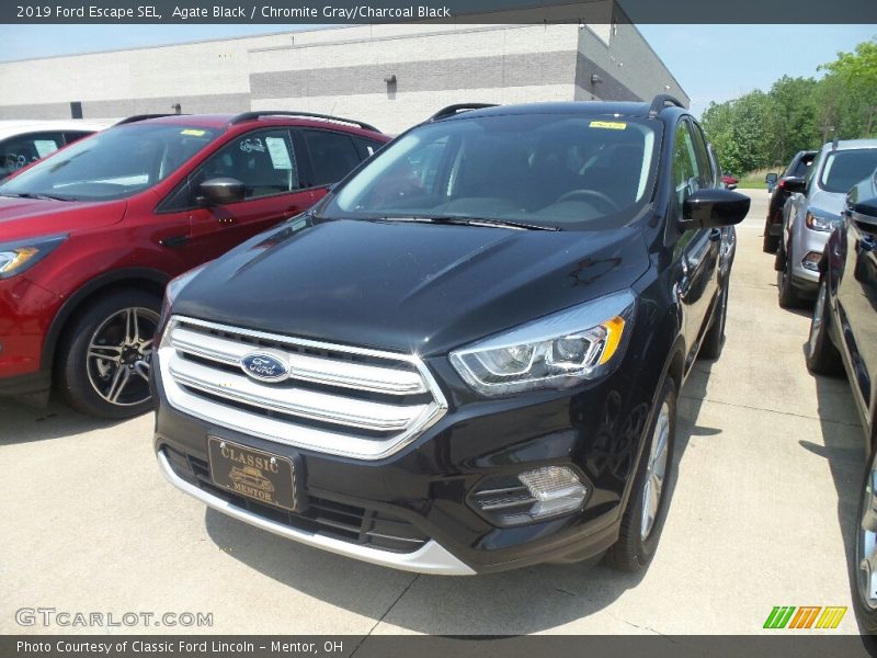 Agate Black / Chromite Gray/Charcoal Black 2019 Ford Escape SEL