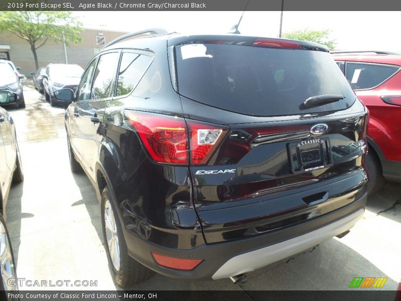 Agate Black / Chromite Gray/Charcoal Black 2019 Ford Escape SEL