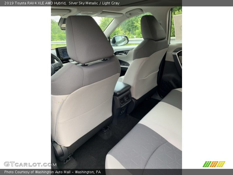 Silver Sky Metallic / Light Gray 2019 Toyota RAV4 XLE AWD Hybrid