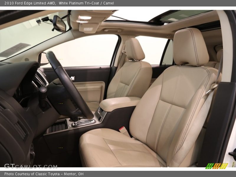 White Platinum Tri-Coat / Camel 2010 Ford Edge Limited AWD