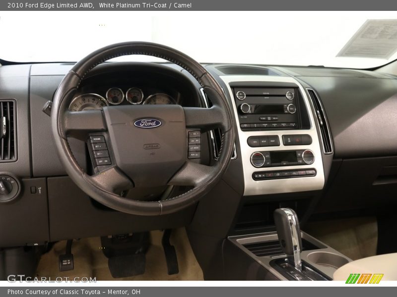 White Platinum Tri-Coat / Camel 2010 Ford Edge Limited AWD