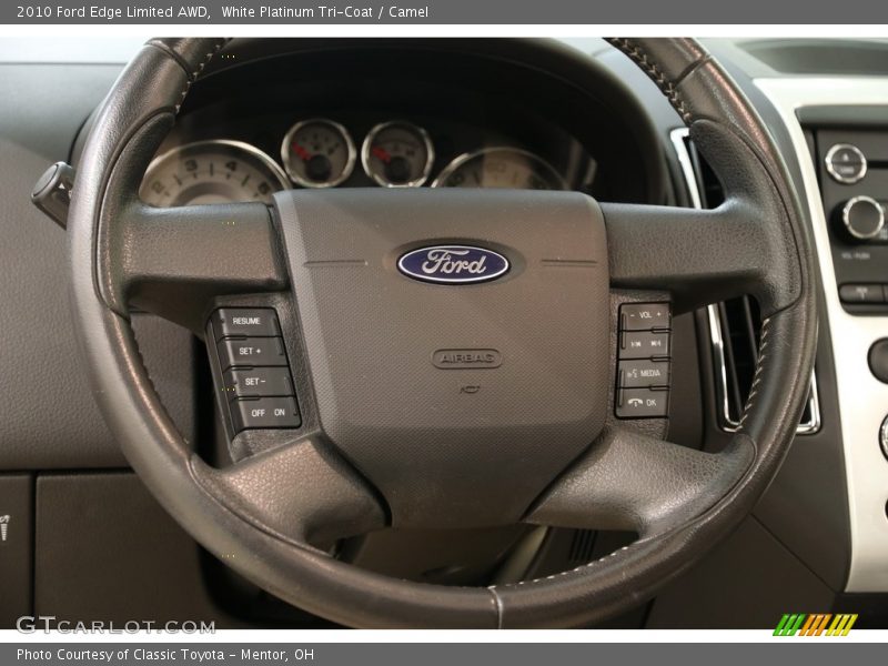 White Platinum Tri-Coat / Camel 2010 Ford Edge Limited AWD
