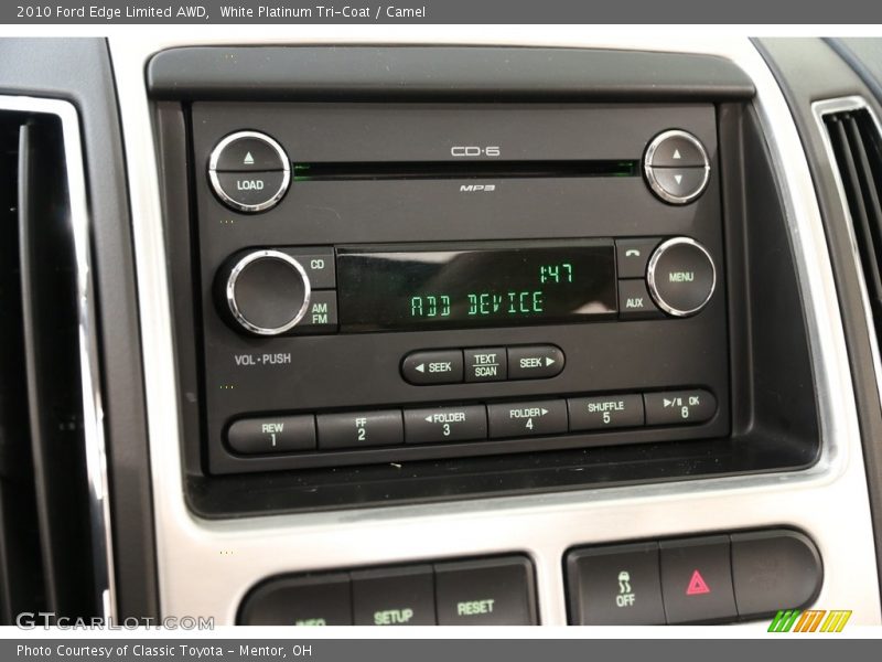 White Platinum Tri-Coat / Camel 2010 Ford Edge Limited AWD