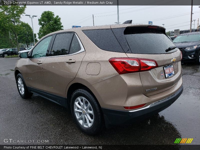 Sandy Ridge Metallic / Medium Ash Gray 2019 Chevrolet Equinox LT AWD