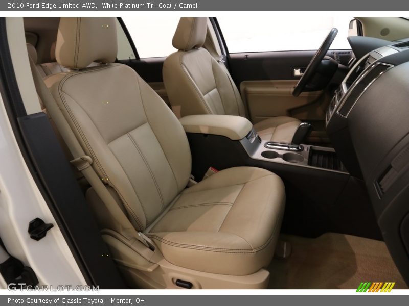 White Platinum Tri-Coat / Camel 2010 Ford Edge Limited AWD